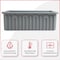 American Built Pro Pro-Grade Tool Tote, Polyethylene, Gray, 22 in W x 14 in D x 7-1/2 in H T1065 P1 - alternate 4
